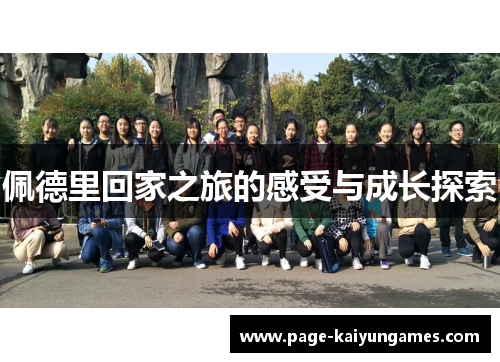 佩德里回家之旅的感受与成长探索